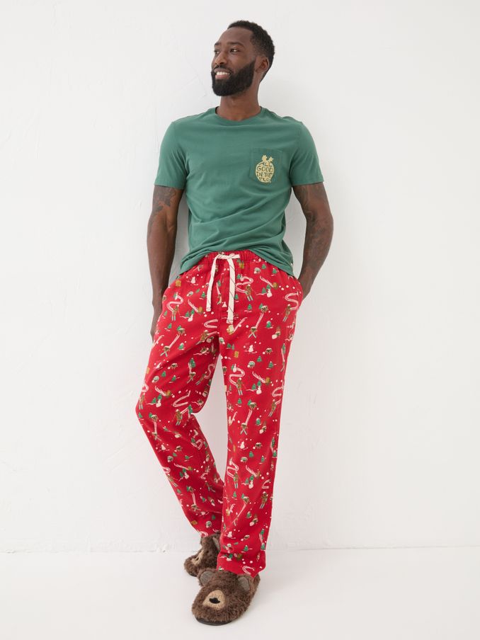 All Red All Good 100% Cotton Pudding Pyjama Bottoms (B23066) | $30