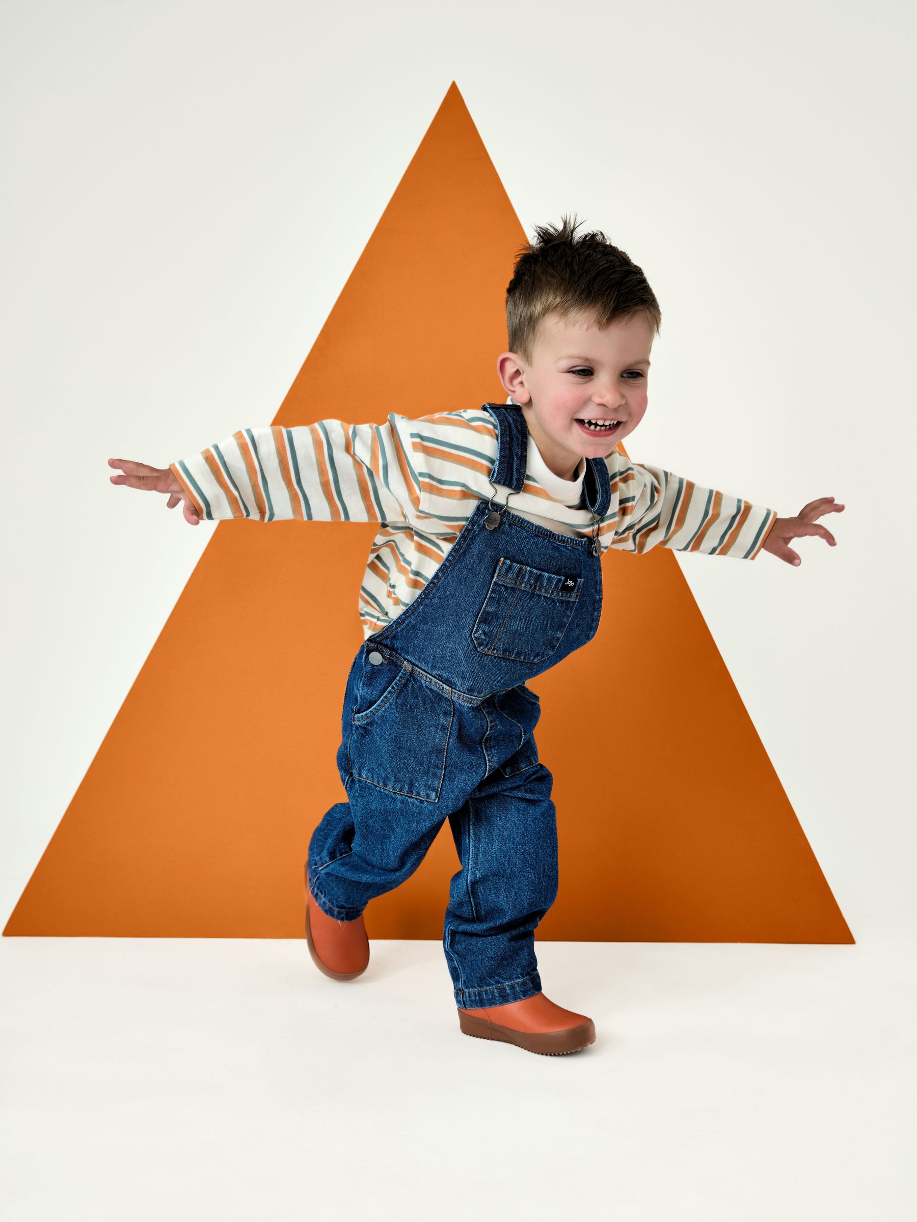 Mid Wash Blue Denim - Dungaree Set