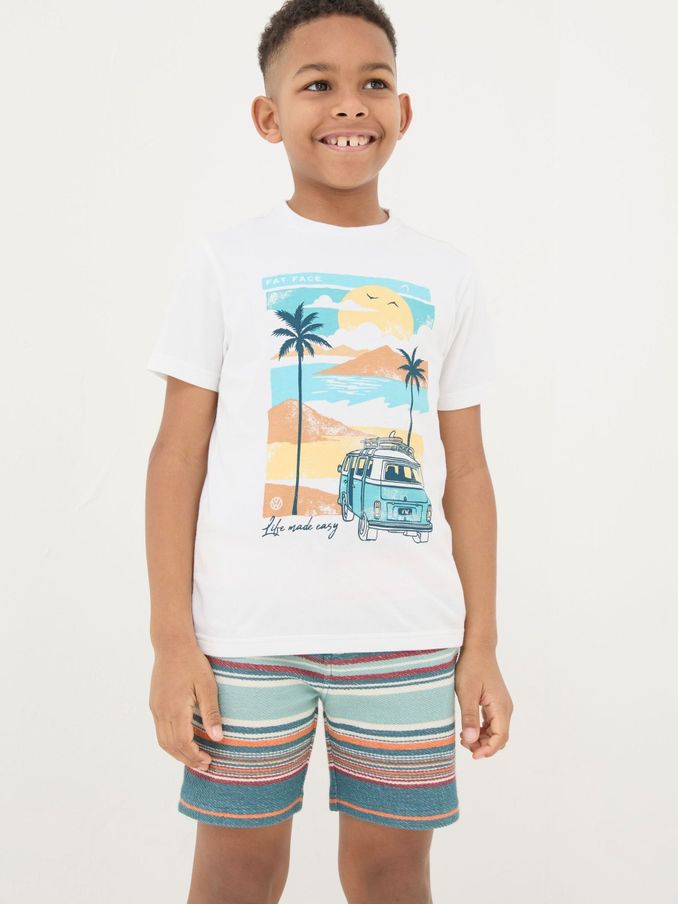 White VW Summer Graphic T-Shirt (B26727) | $14