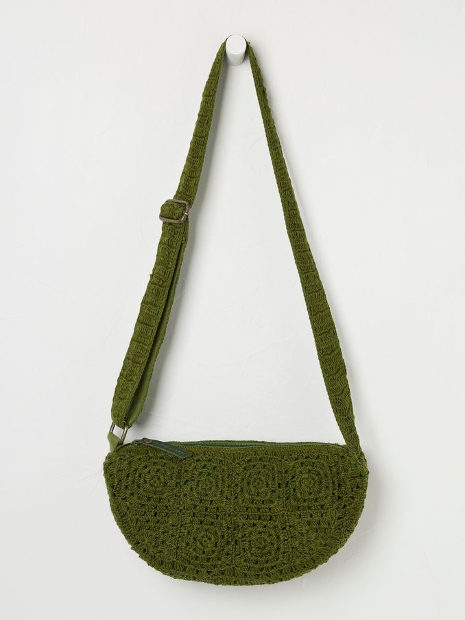 Lettie Green Macrame Sling Bag (B26952) | €32