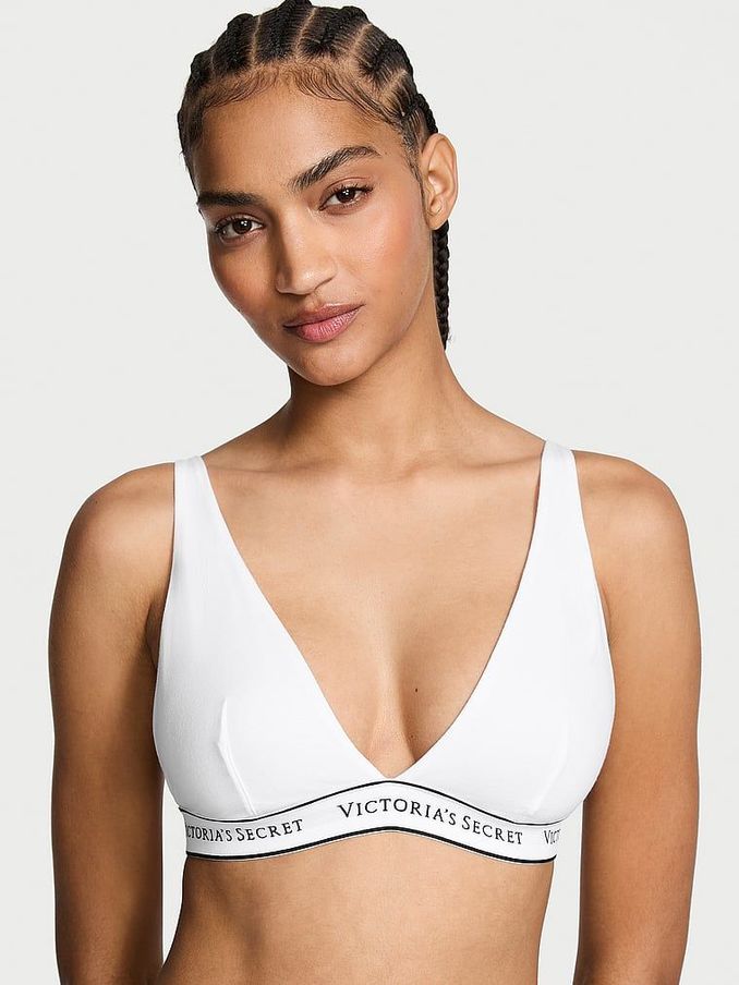 White Logo Bralette (B30148) | €33