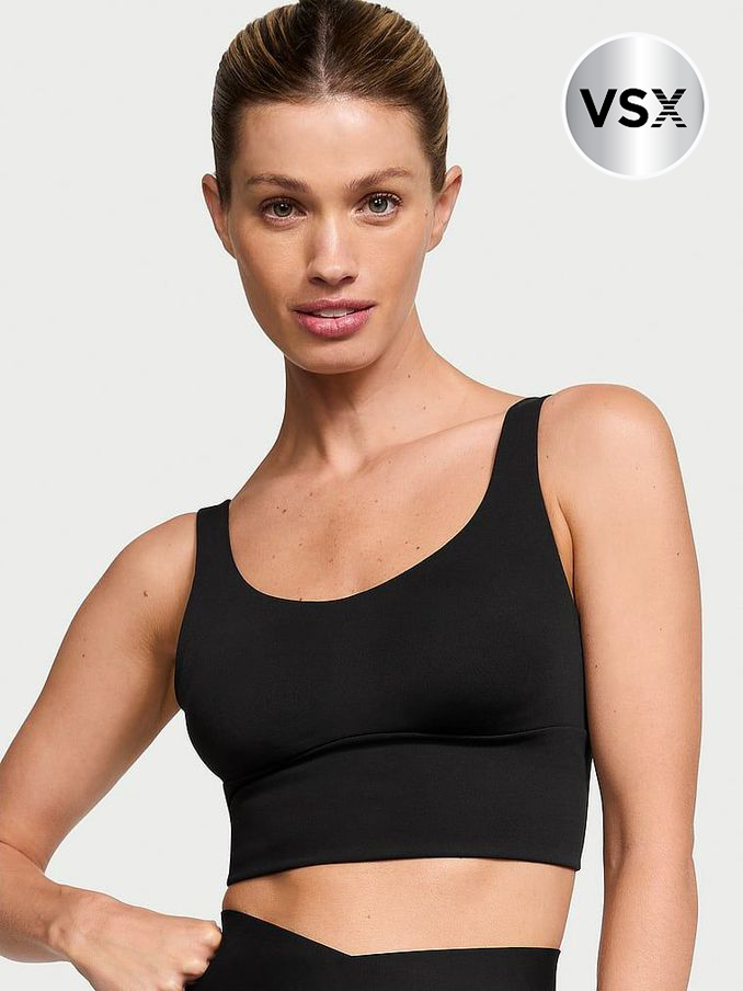 Black Cross Back Mesh Sports Bra (B34378) | €56