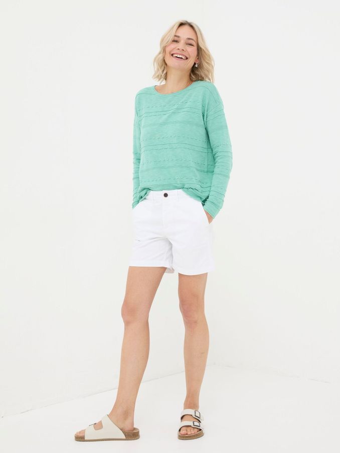 Padstow White Chino Shorts (B34561) | $36
