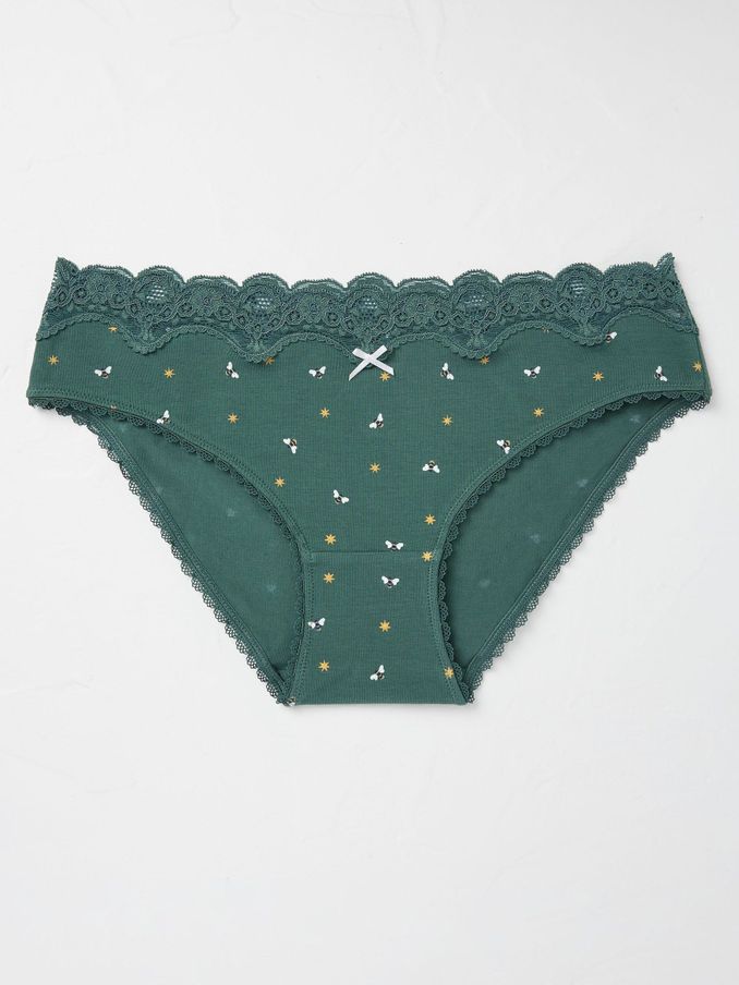 Green Sparkle Bee Mini Knickers (B36382) | €5