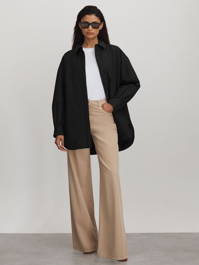 Scandinavian Edition Padded Shirt Jacket in Black (B38080) | €215