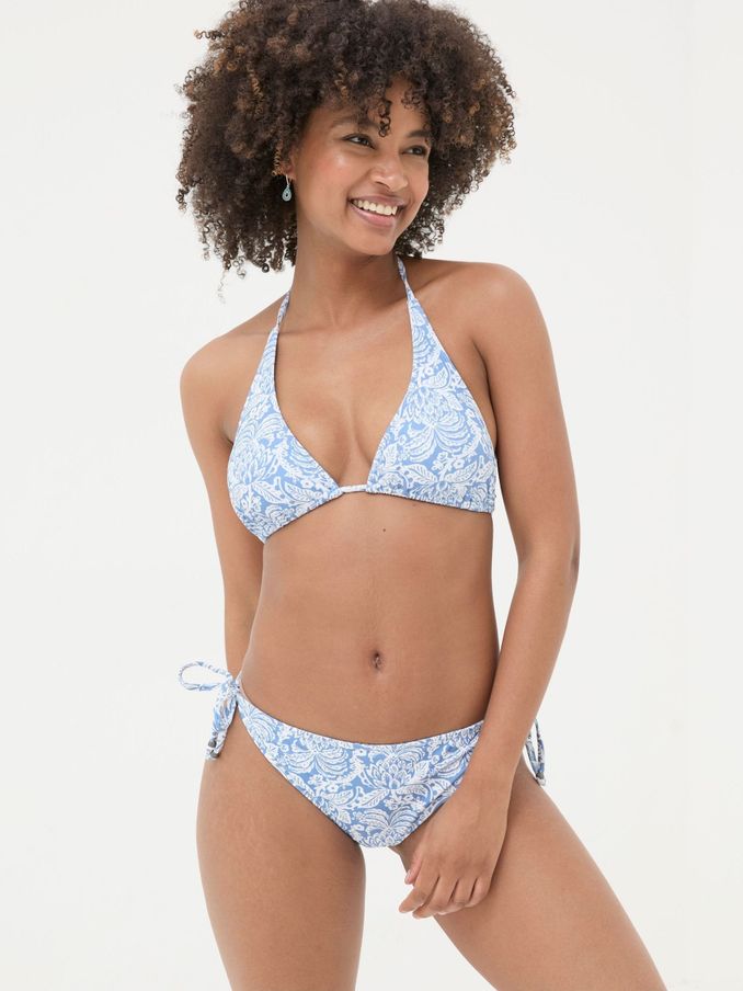 Maci Blue Damask Floral Bikini Top (B39111) | €19