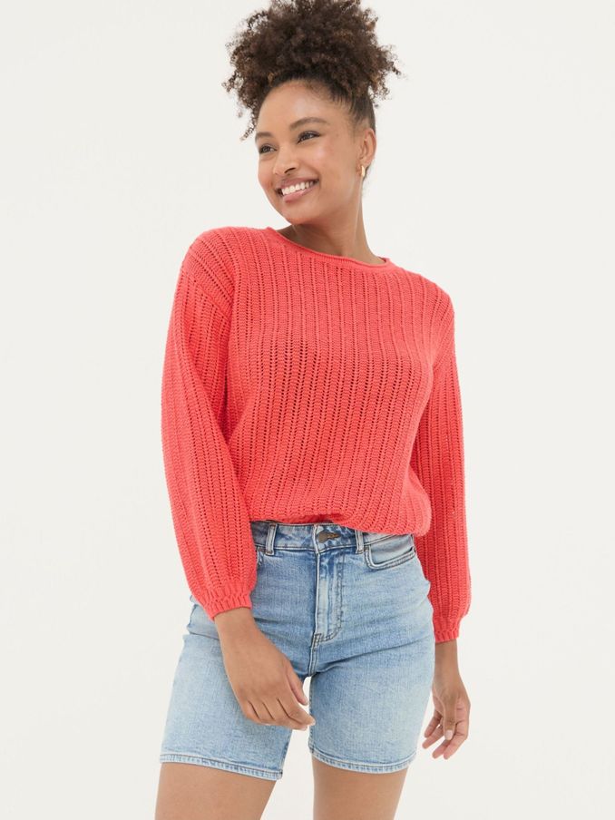 Anna Red Jumper (B40324) | €39