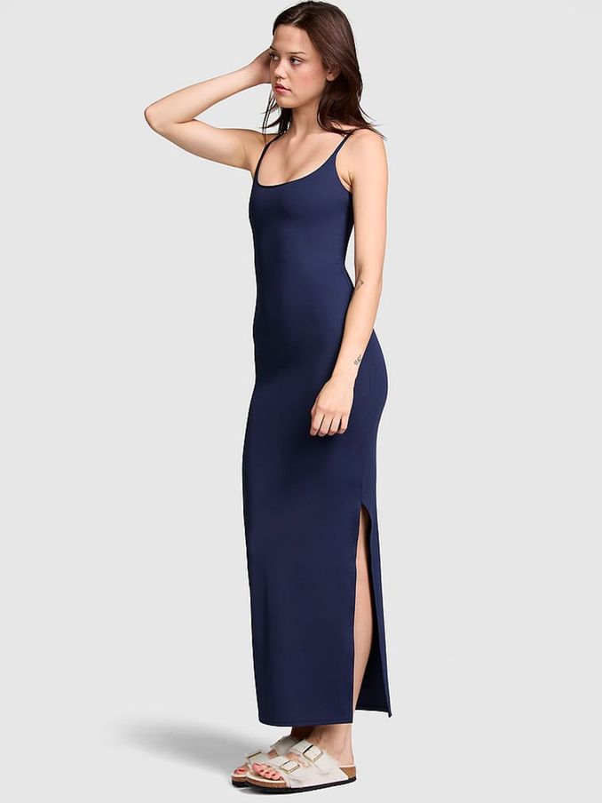 Midnight Navy Blue Relay Maxi Dress (B42658) | €56