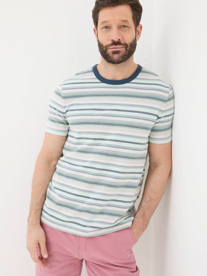 Green Trescowe Stripe T-Shirt (B44326) | €23