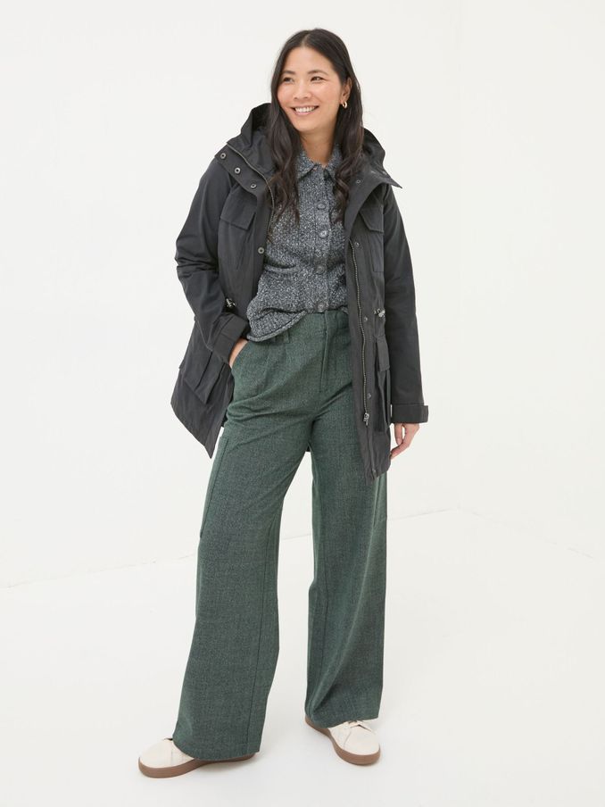 Tiegan Black Waterproof Coat (B47071) | $100