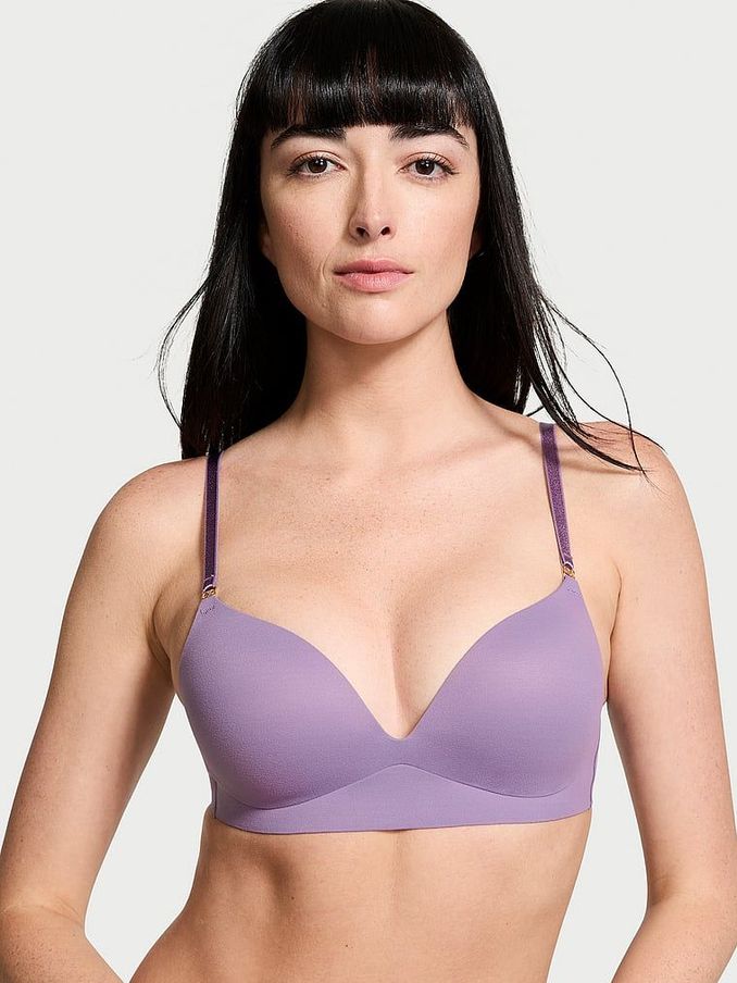 Frozen Plum Purple Non Wired Push Up Smooth Bra (B47797) | €17