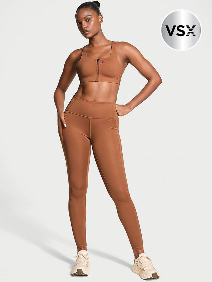 Caramel Brown 7/8 Length Essential Pocket Leggings (B51997) | €40