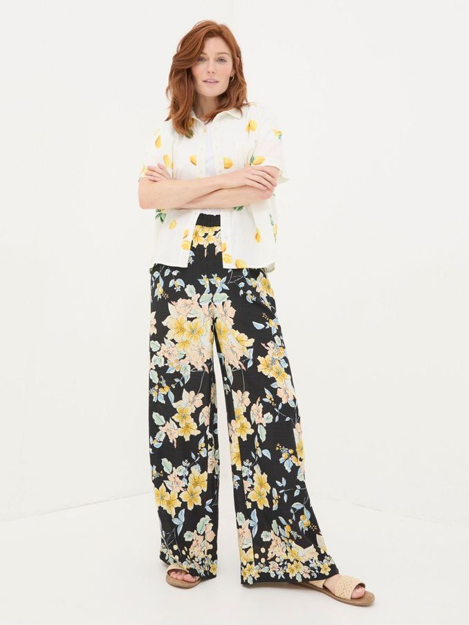 Jenna Black Citrus Floral Trousers (B54574) | €39