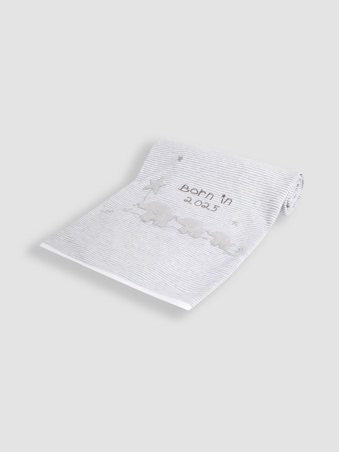 Born in 2025 Reversible Jersey Shawl (B54900) | $34