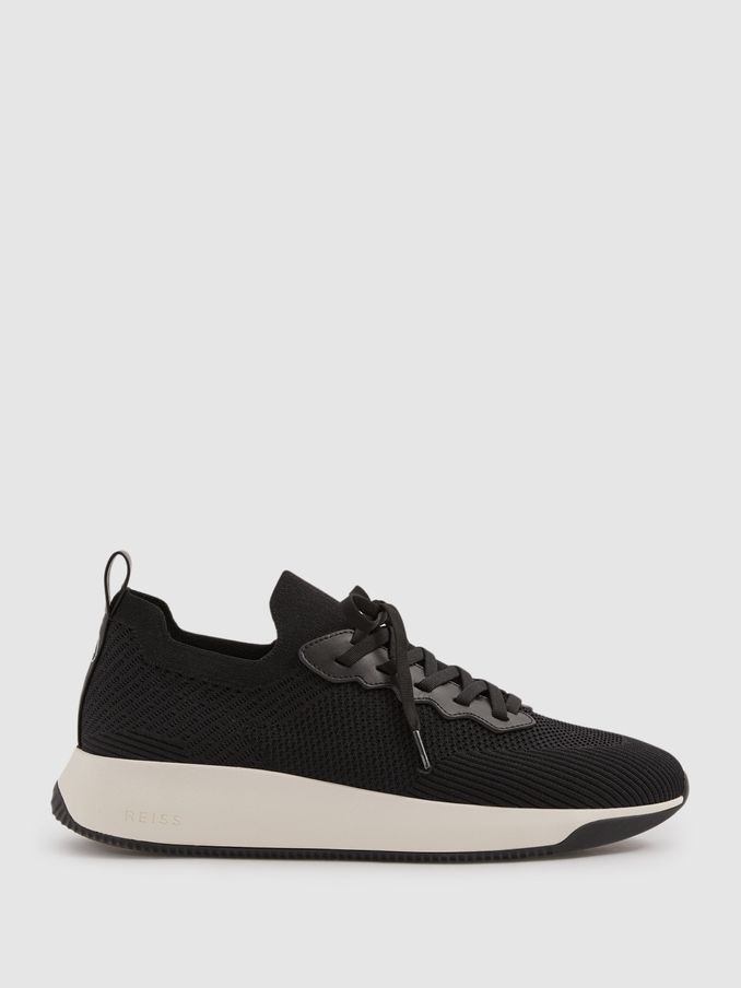 Hybrid Knit Trainers in Black (B55297) | US$285
