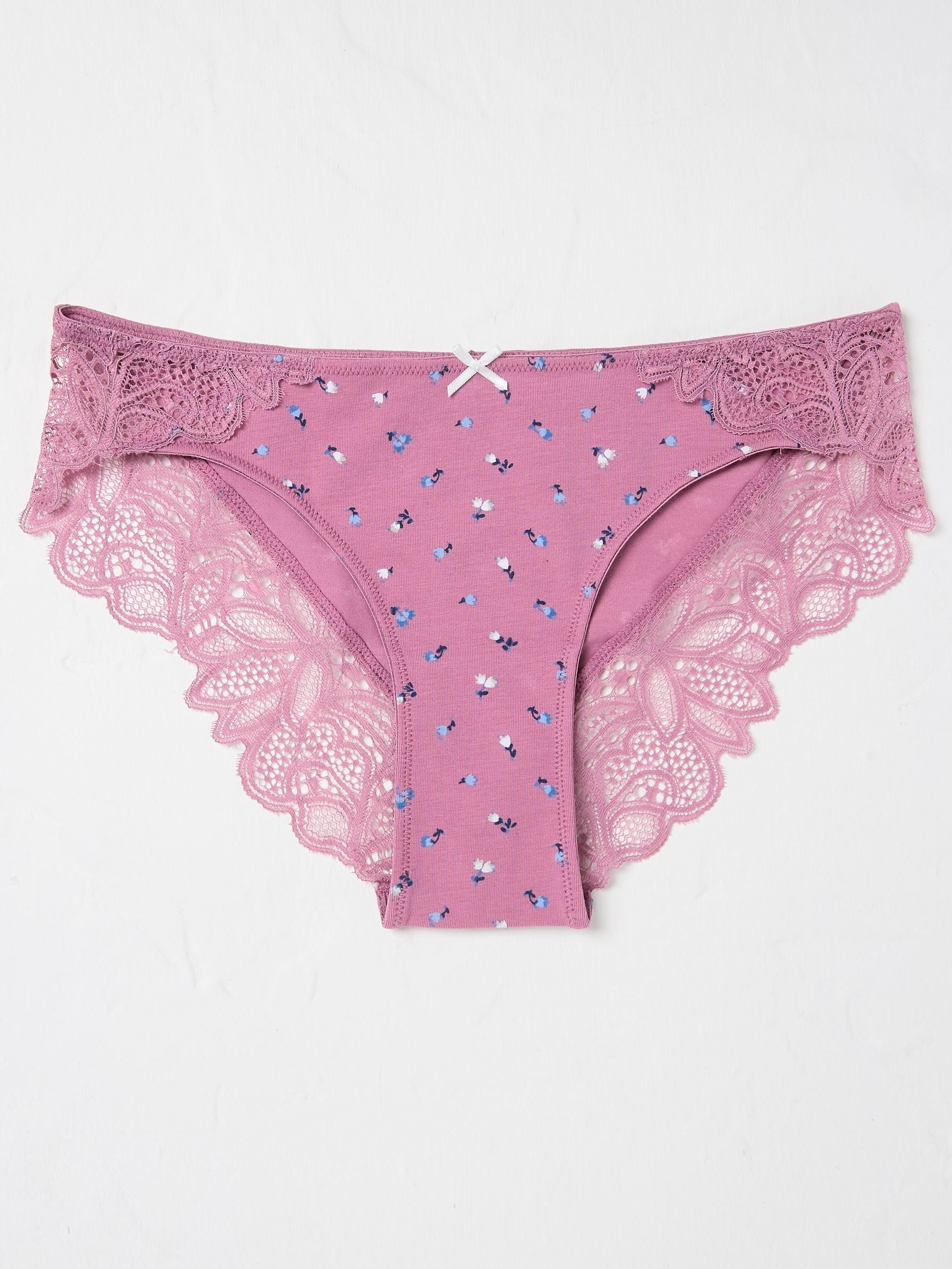 Elsie Berry Pink Floral Cheeky Knickers (B59070) | €5