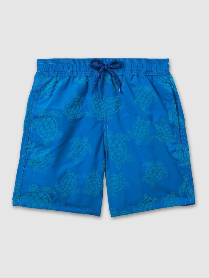 Vilebrequin Tropical Print Swim Shorts in Palace Blue (B59899) | US$195