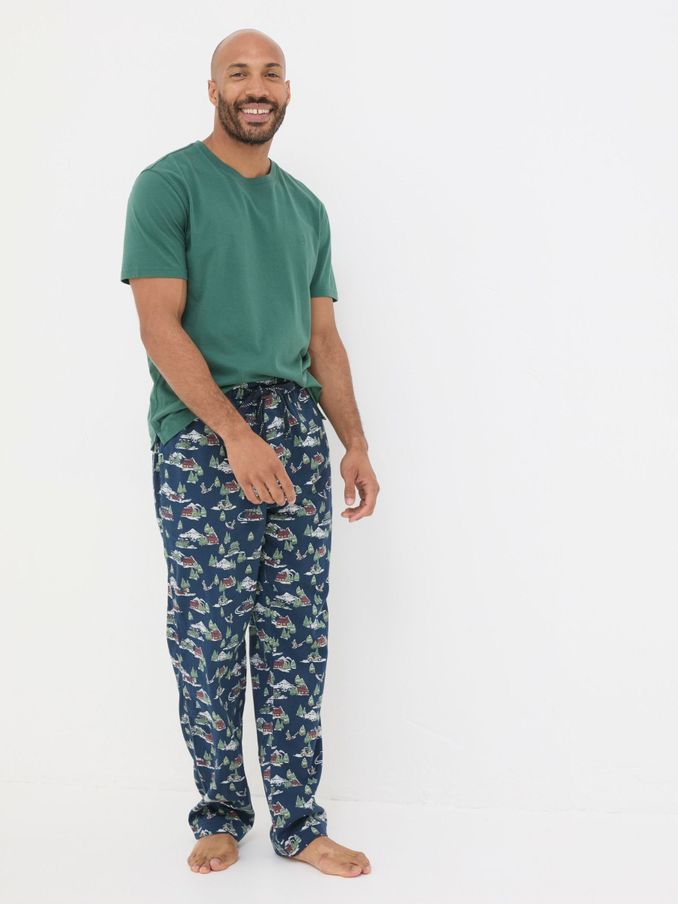 Navy Blue Jeep Print Pyjama Bottoms (B60758) | €23