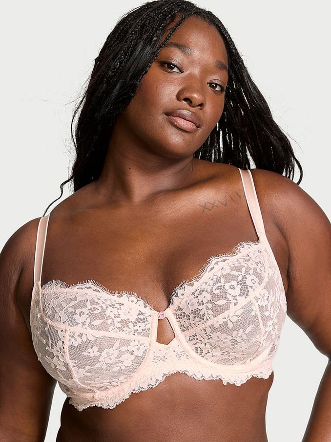 Purest Pink Full Cup Support Lace Bra (B63395) | €56
