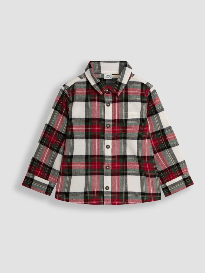 Red Check Shirt With Bow Tie (B64202) | $16