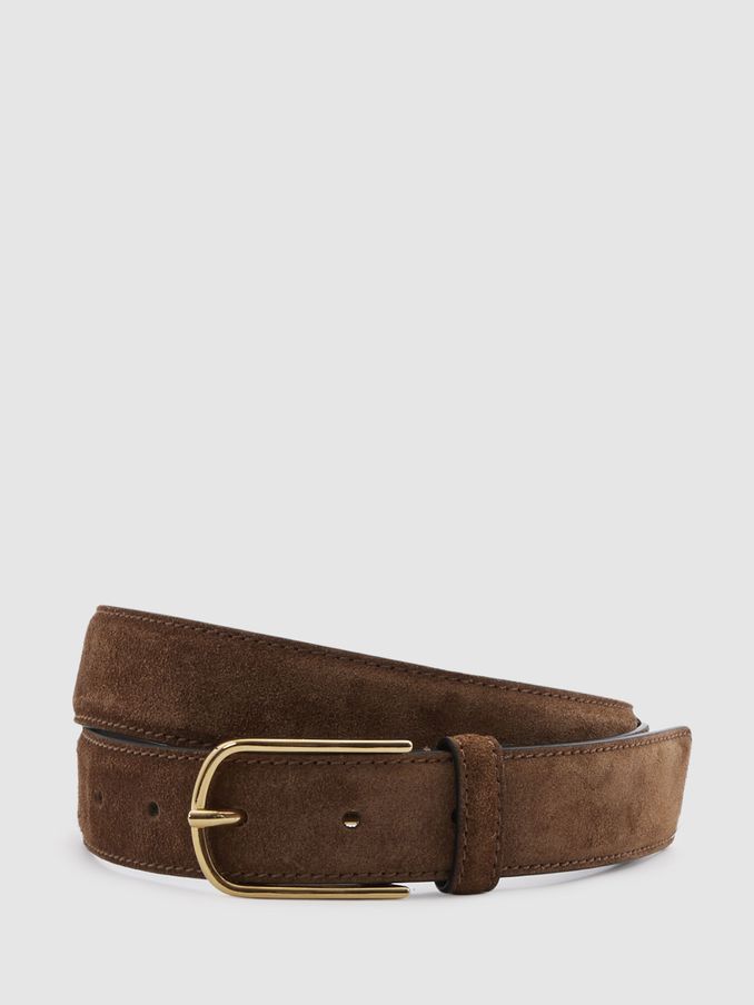 Suede Belt in Tan (B67235) | US$95
