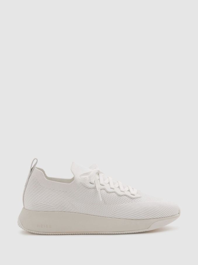 Hybrid Knit Trainers in White (B71662) | US$285
