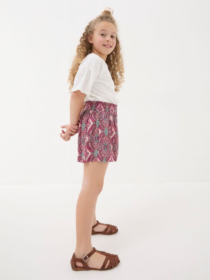 Purple Paisley Print Flippy Shorts (B71919) | $14