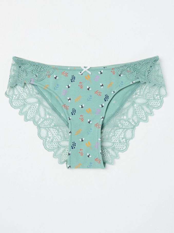 Autumn Green Bee Cheeky Knickers (B75547) | €5