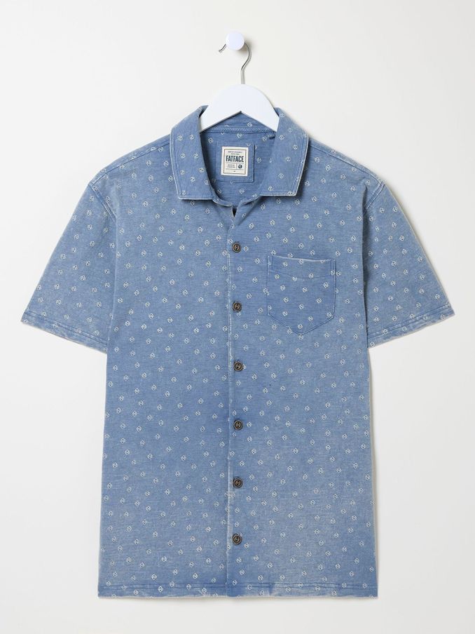 Truro Blue Geo Jersey Shirt (B78257) | €29