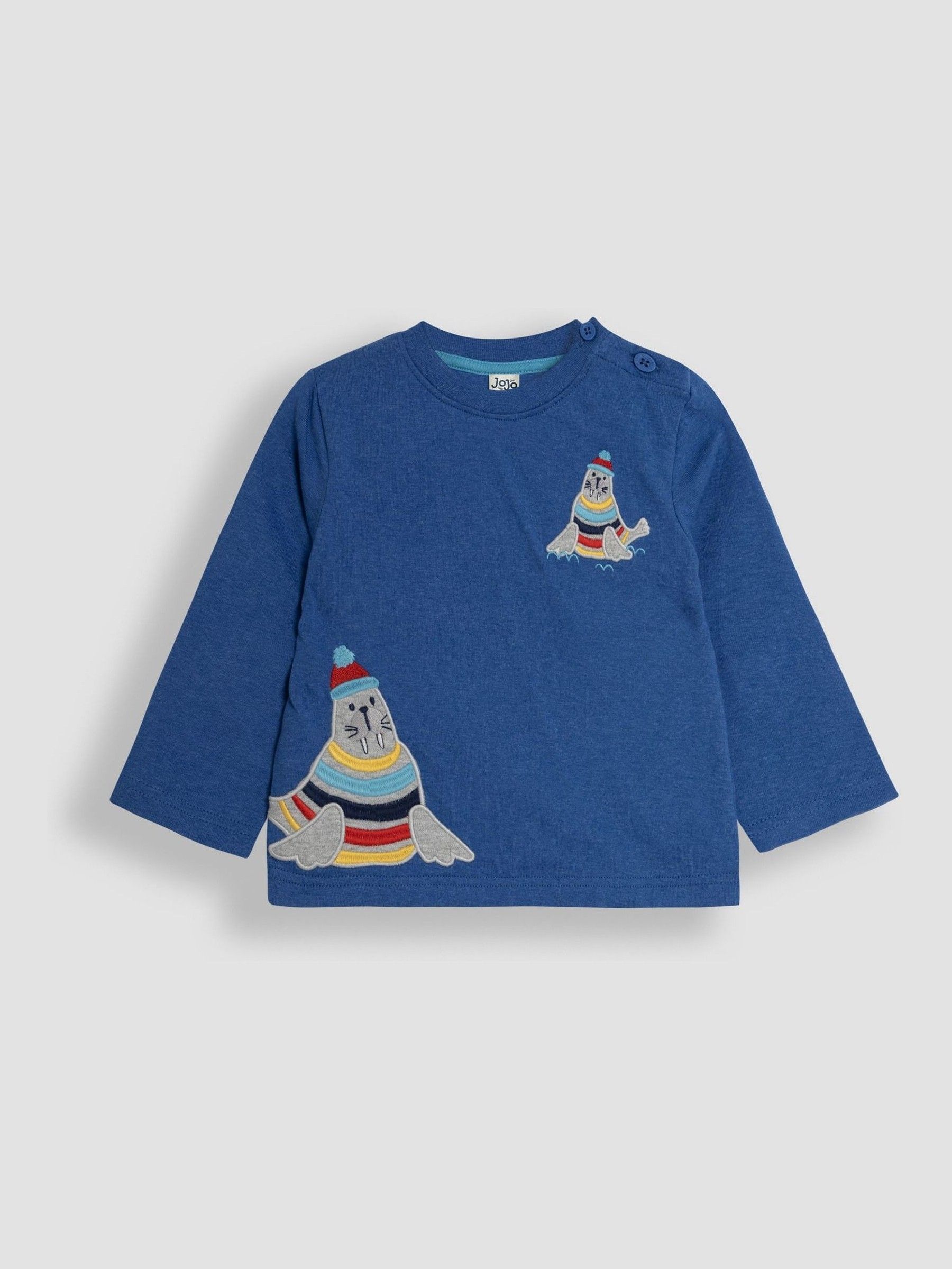 Toffee Walrus Appliqué Pocket Top (B78851) | $10