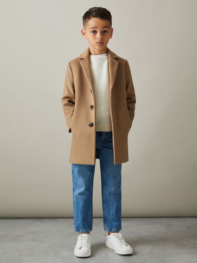 3-9 yrs Single Breasted Overcoat in Camel (B79879) | US$160