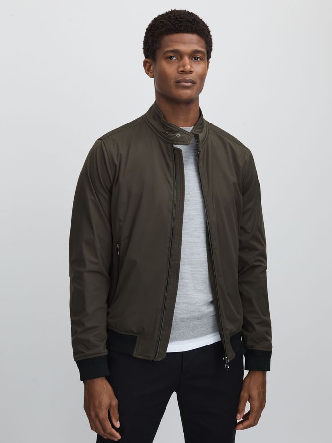 Oscar Jacobson Water Resistant Softshell Jacket in Grey (B80327) | US$290