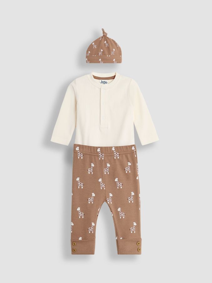 Mocha Baby Giraffe Set 3 Piece (B83089) | $48