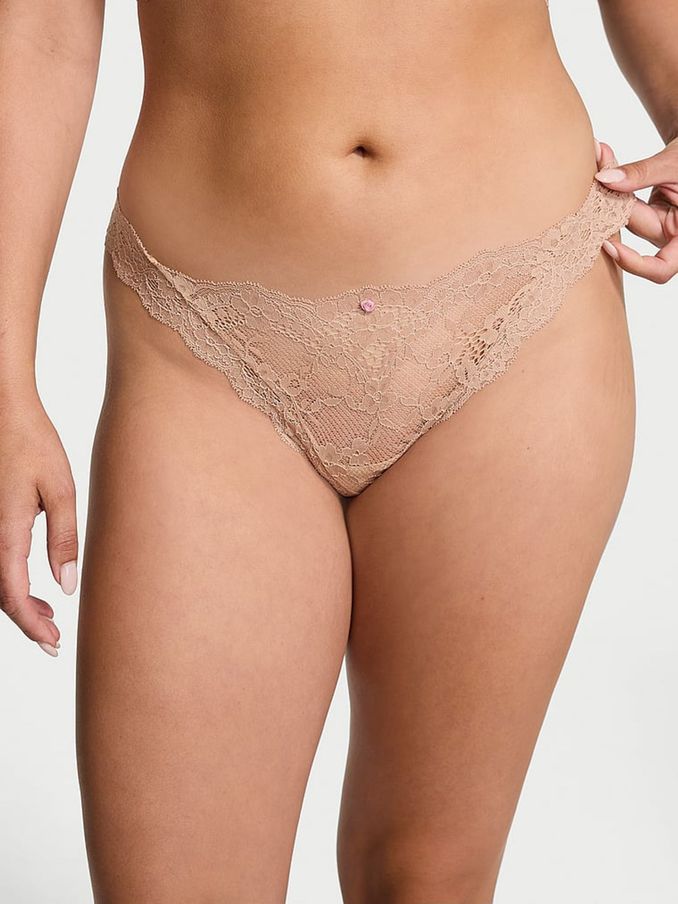 Praline Nude Thong Lace Knickers (B83840) | €15.50