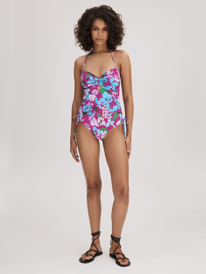 Florere Printed Ruched Swimsuit in Multi (B86375) | €41