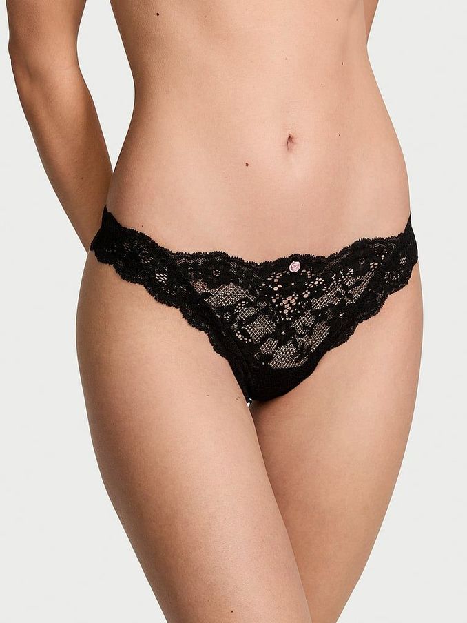 Black Thong Lace Knickers (B86915) | €15.50