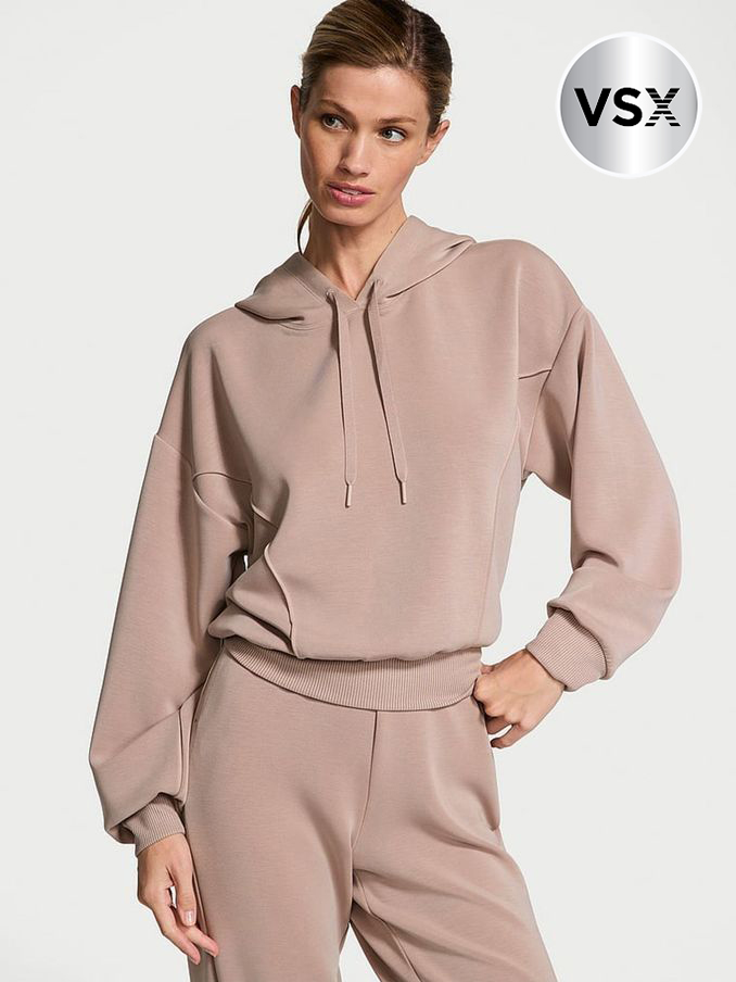 Candelight Rose Nude Featherweight Knit Hoodie (B87417) | €68