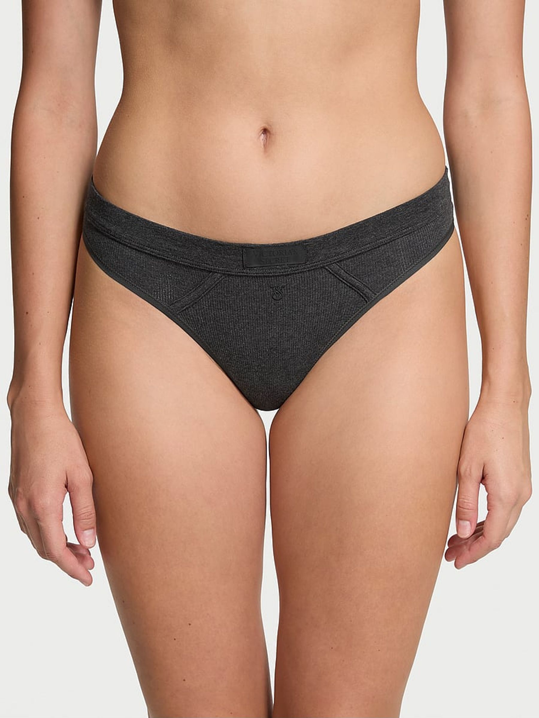 Charcoal Grey Thong Knickers (B88323) | €10.50
