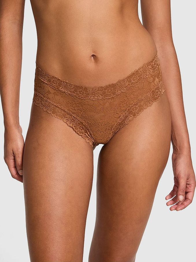 Caramel Nude Cheeky Floral Lace Knickers (B88691) | €10.50