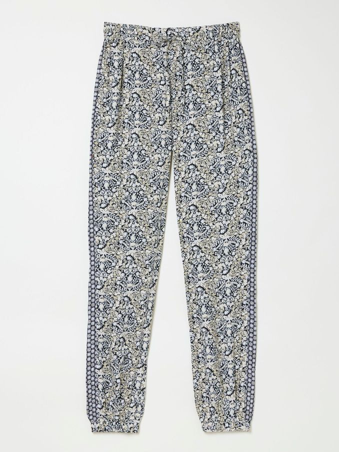 Lyme Black Inlay Floral Trousers (B90745) | €34