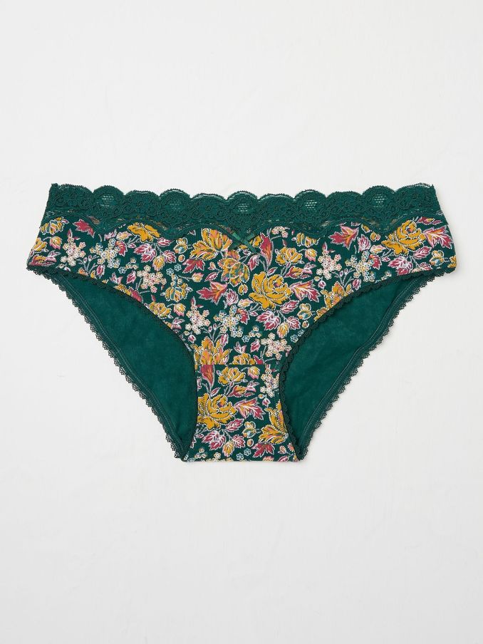 Teal Blue Folk Mini Knickers (B91703) | €5