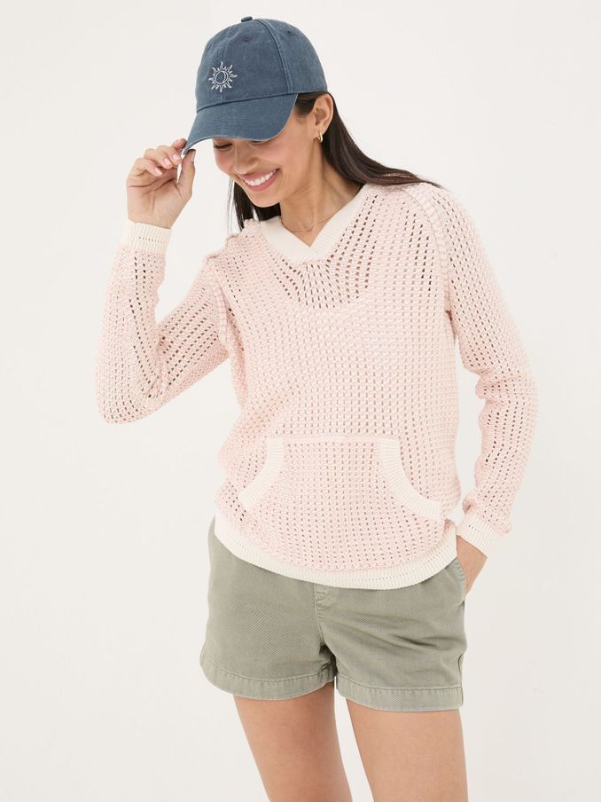 Natural Stripe Knitted Hoodie (B93557) | €46