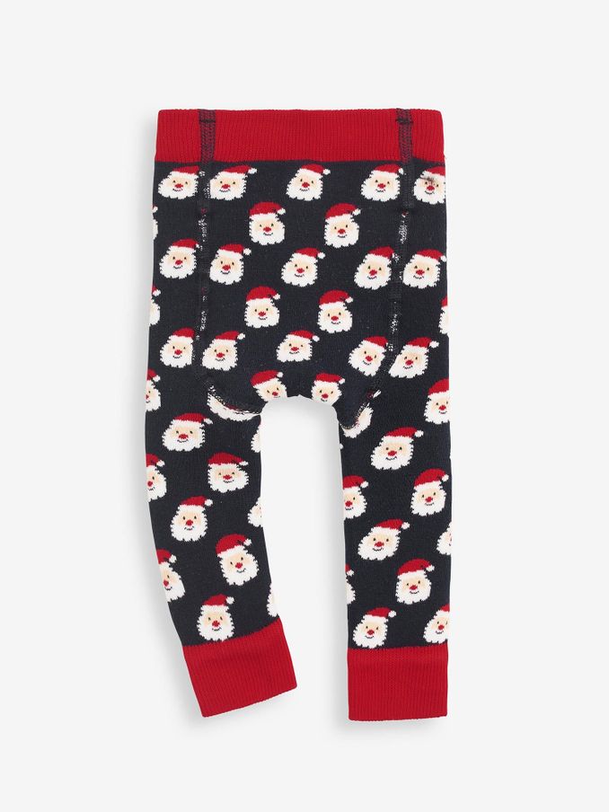 Father Christmas Extra Thick Baby Leggings in Navy Father Christmas (C02479) | $9
