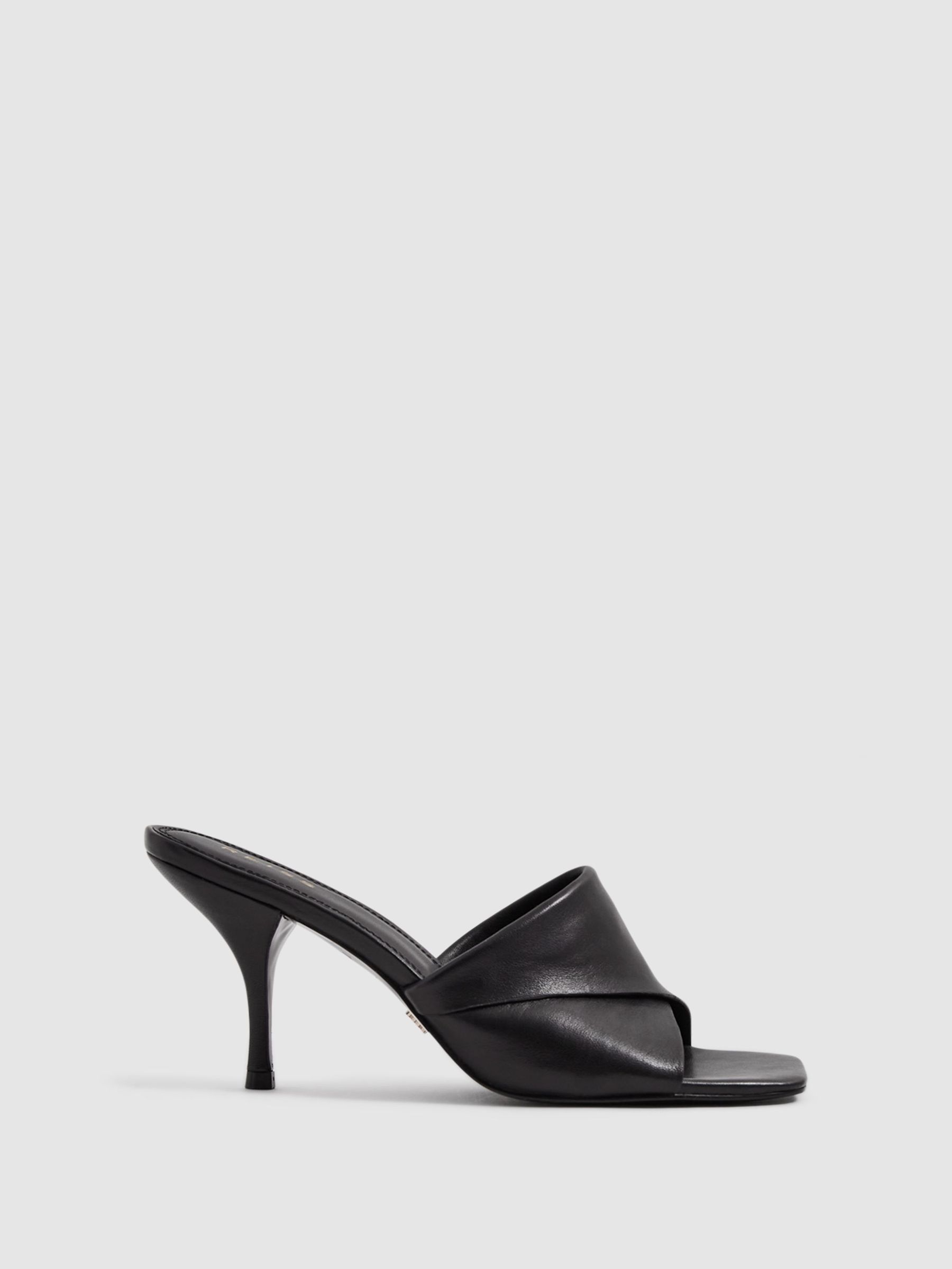 Folded Mules in Black (C25148) | SGD 120