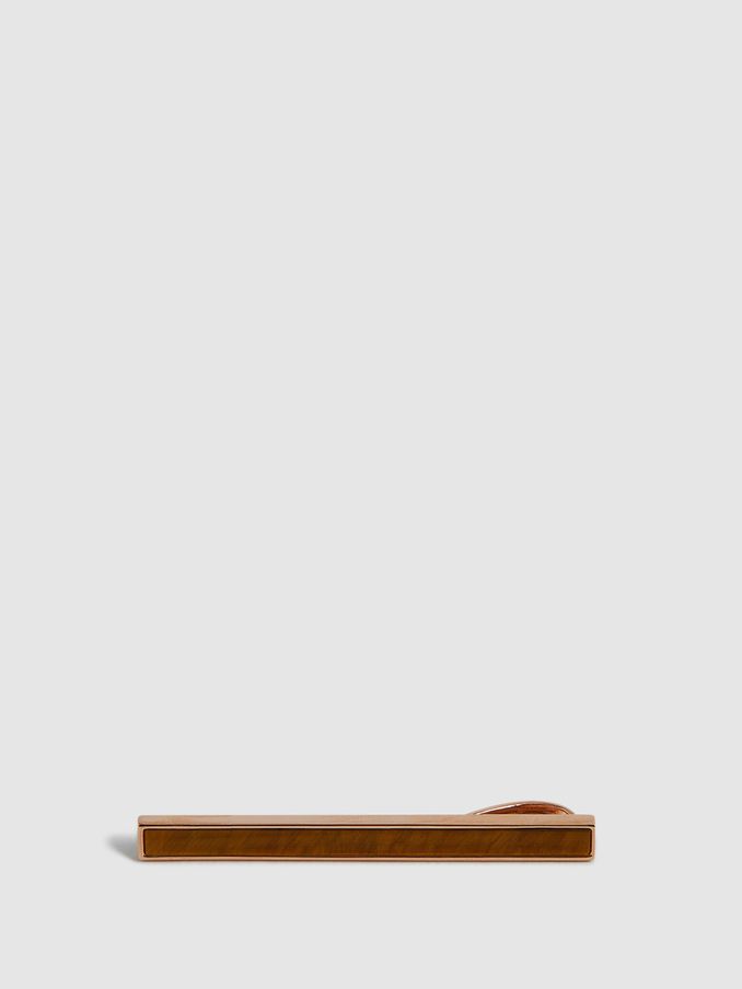 Stone Insert Tie Bar in Rose Gold (C37804) | €41