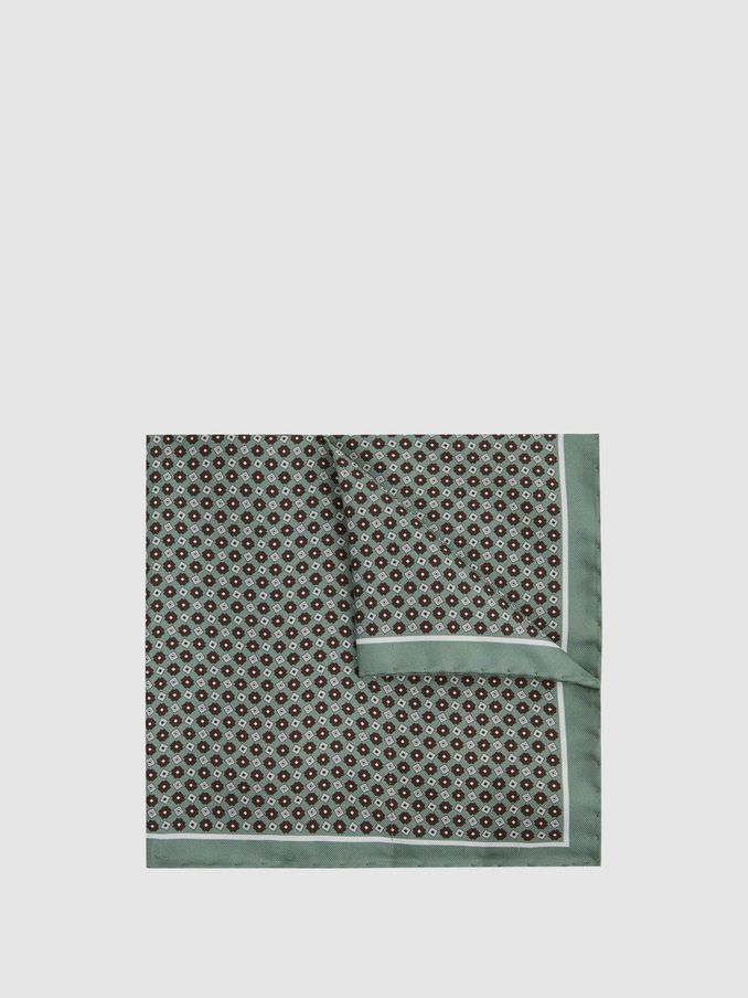 Silk Pocket Square in Light Green (C39479) | €55
