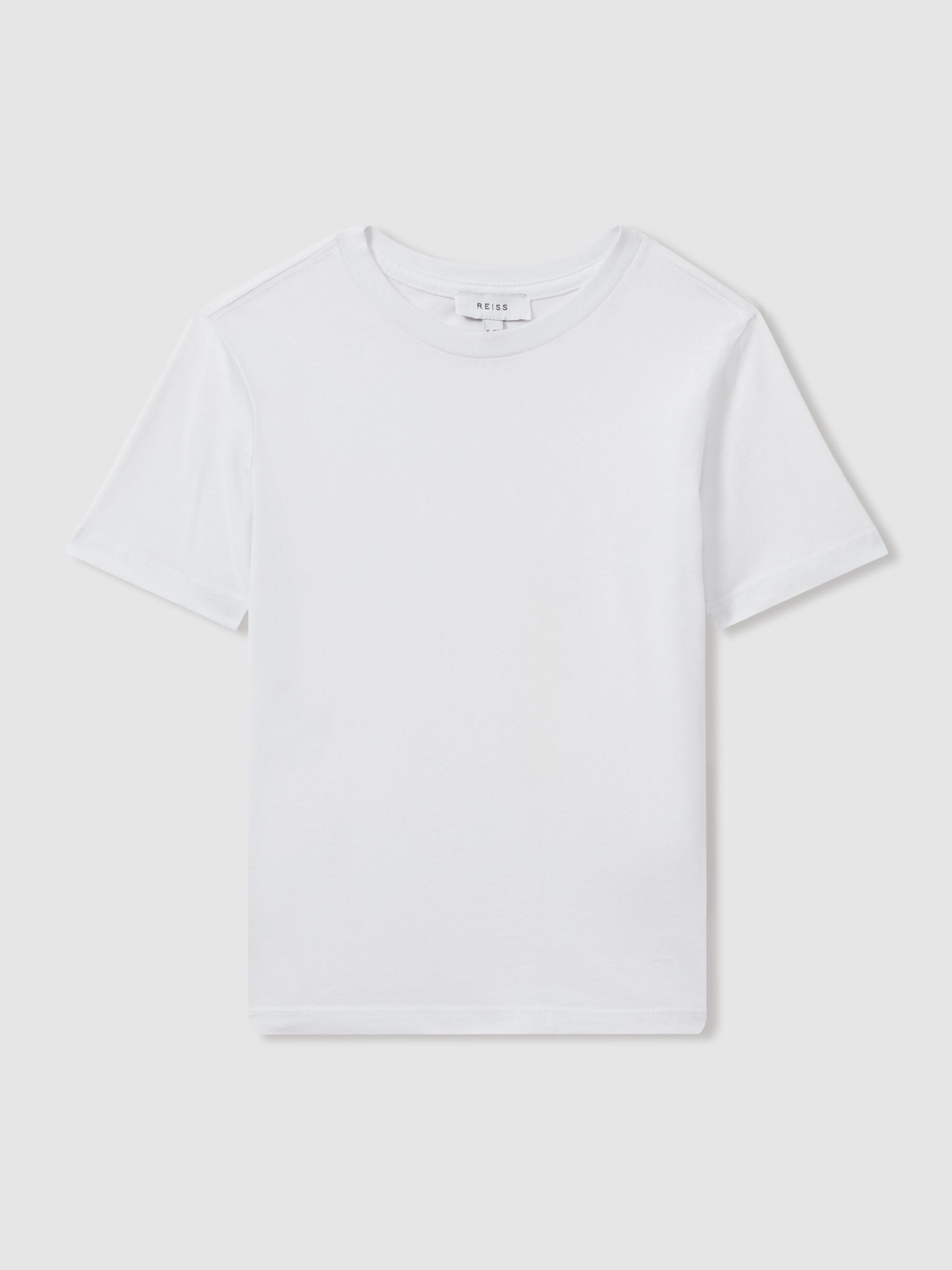 3-9 yrs Cotton Crew-Neck T-Shirt in White (C49488) | CHF 15
