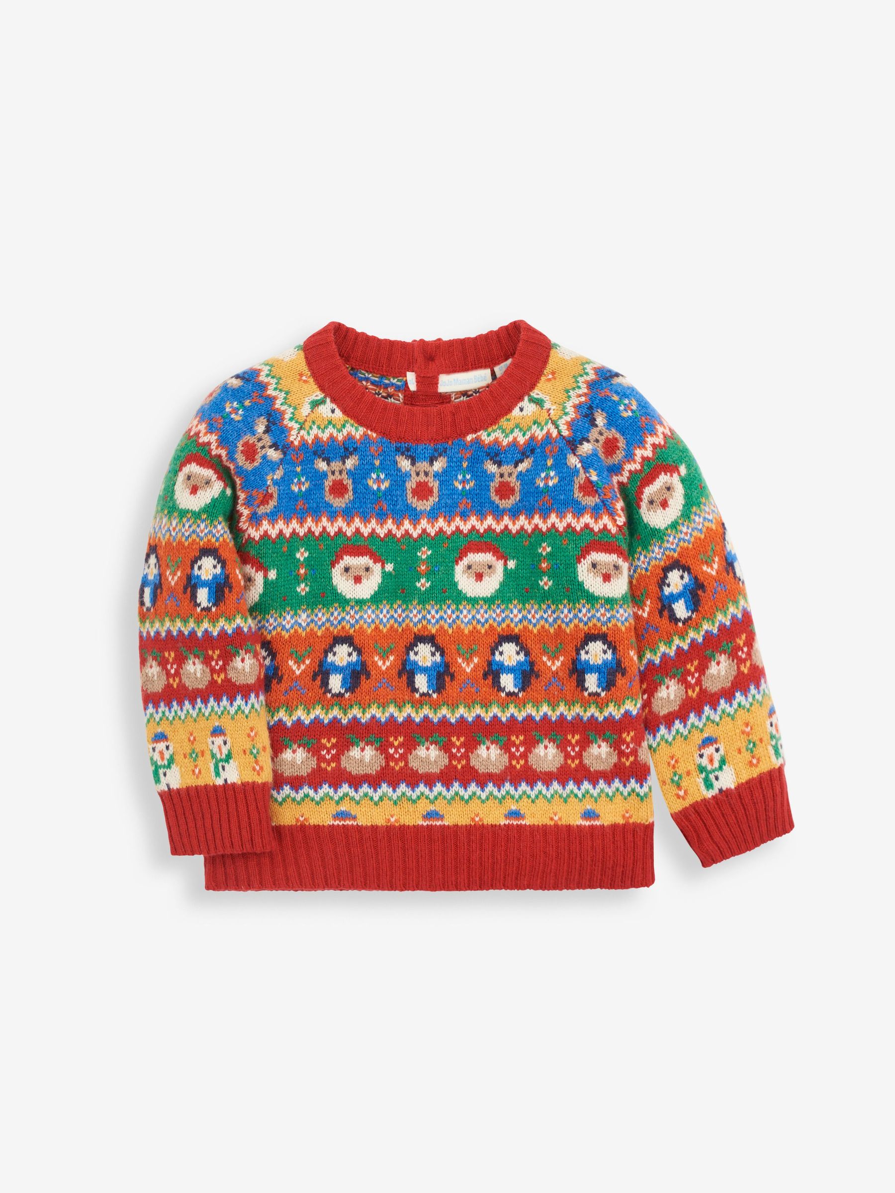 Multi Bright Christmas Fairisle Pattern Jumper (C68240) | $21