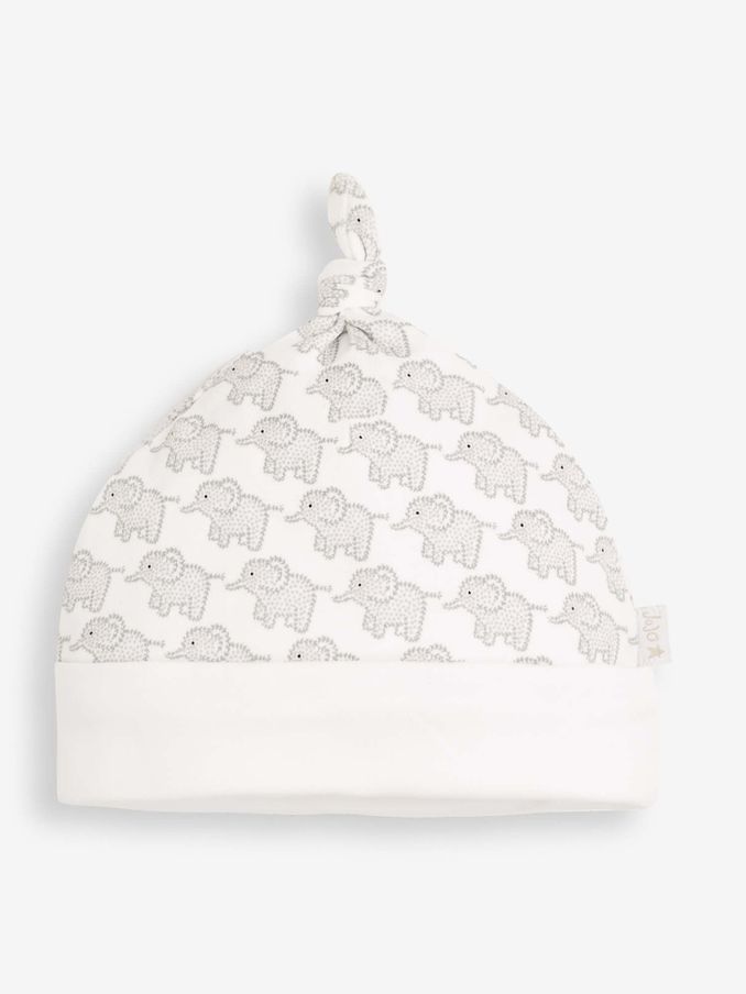 Grey Little Elephant Cotton Baby Hat (C70386) | $9