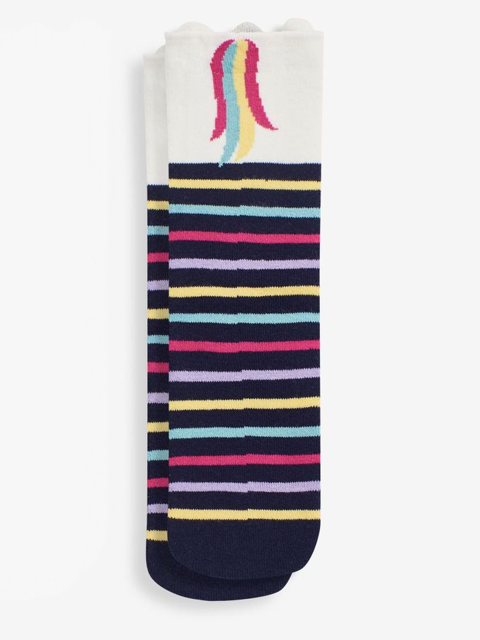 Navy Unicorn Welly Socks (C99496) | $16